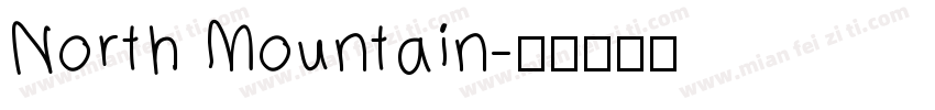 North Mountain字体转换